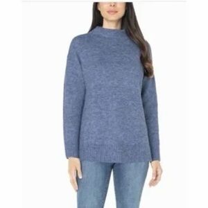 Well Worn Blue Wool Blend Emma 24-01 Sweater Size Small.